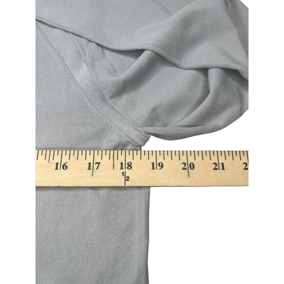 Ted Baker Mens Grey LS Saddle Shoulder Crew Neck Sweater Size 2 - Picture 6 of 12